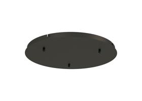 M8515  Elsa 3 Hole 500mm Round Canopy Kit Black